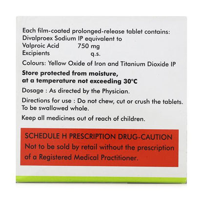 Divalprid OD 750mg Tablet 10'S