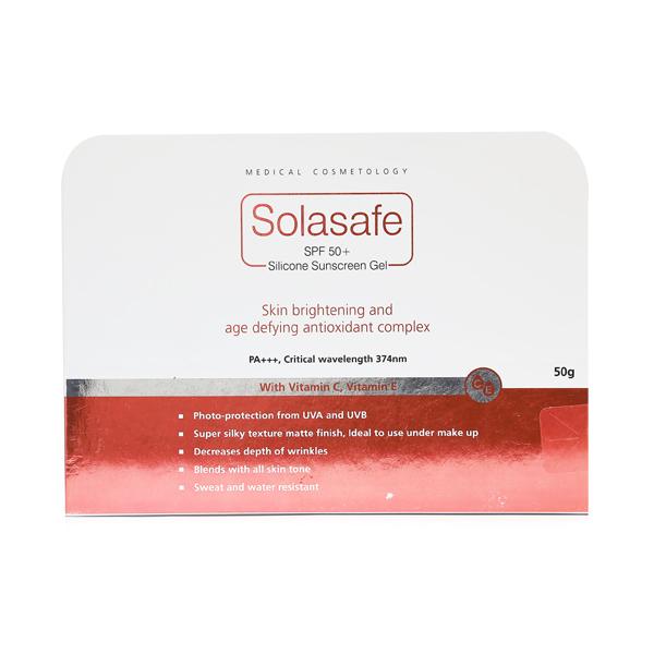 SOLASAFE SPF 50+ SUNSCREEN Gel(Topical) 50gm
