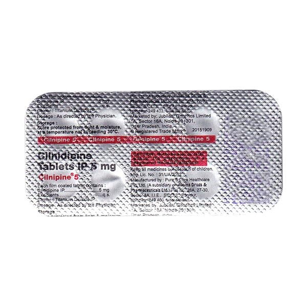 Cilnipine 5mg Tablet 10'S