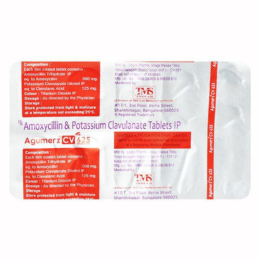 AGUMERZ CV 625mg Tablet 10's