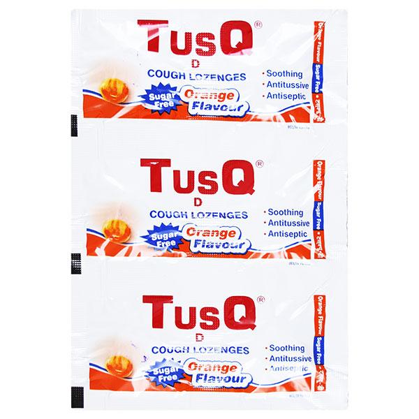 Tusq D Sugar Free Orange Flavour Cough Lozenge 6'S