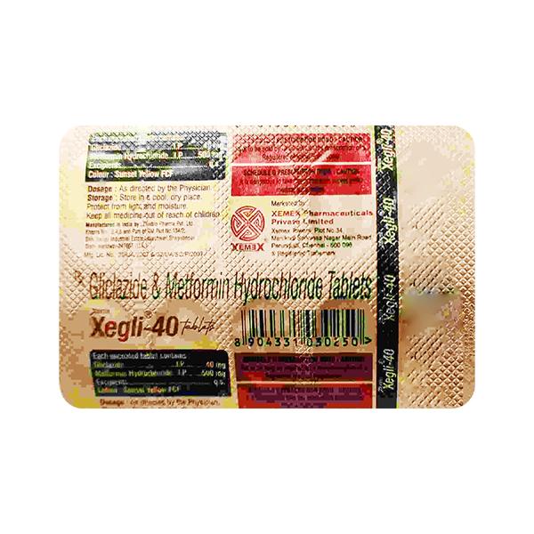 XEGLI 40 Tablet 10's