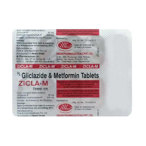 Zicla M Tablet 10'S