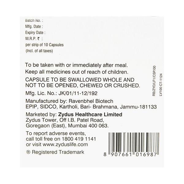 LIVAFIN O 100 Capsule 10's