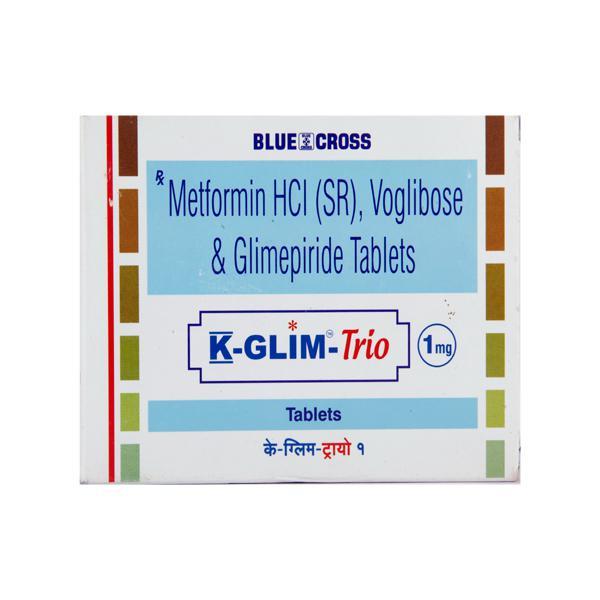 K Glim Trio 1mg Tablet 10'S