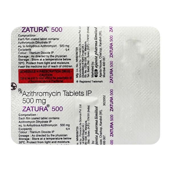 Zatura 500Mg Tablet 3's