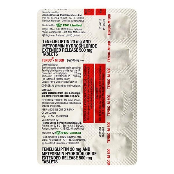 TEN DC M 500mg Tablet 10'S
