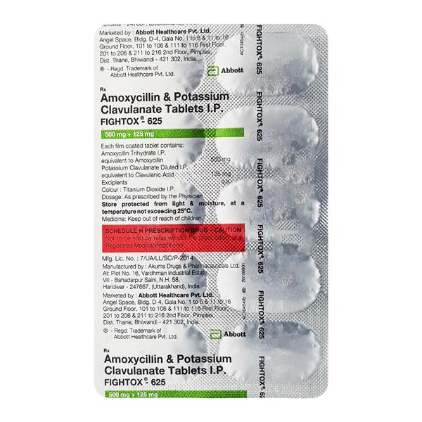 Fightox 625mg Tablet 10'S