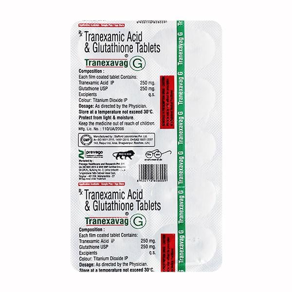 TRANEXAVAG G Tablet 10's