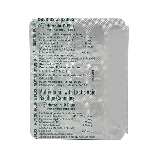 Nutrolin B Plus New Capsule 15'S