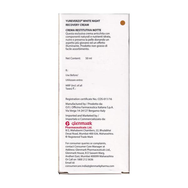 YU REVERZO WHITE NIGHT RECOVERY Cream 50ml