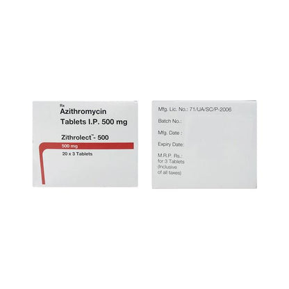 Zithrolect 500mg Tablet 3'S