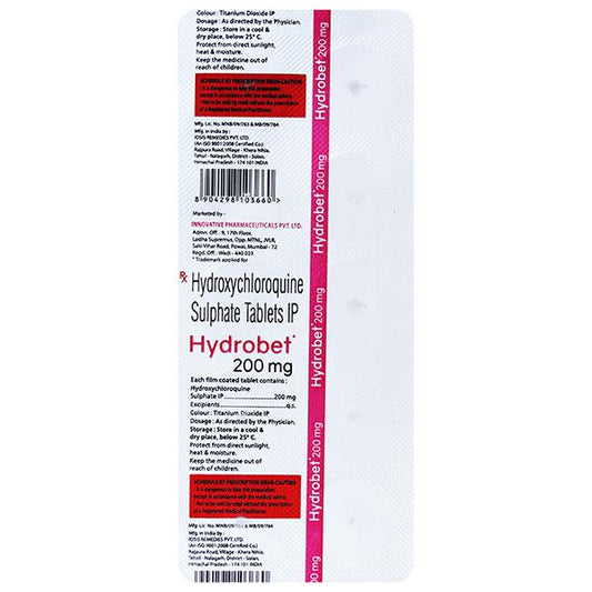 HYDROBET 200mg Tablet 10's
