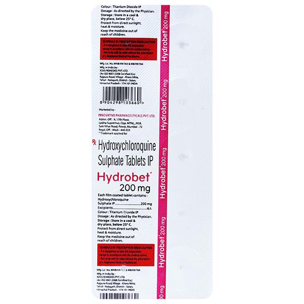 HYDROBET 200mg Tablet 10's