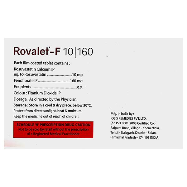 ROVALET F 10/160 Tablet 10's