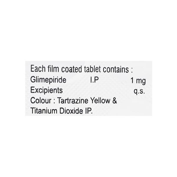 GLISIM 1mg Tablet 10's