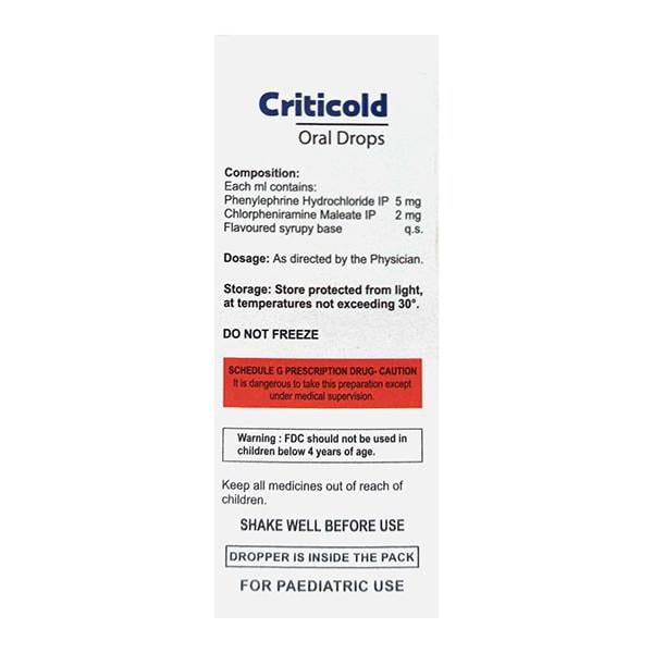 CRITICOLD Orange Flavour Drops 15ml