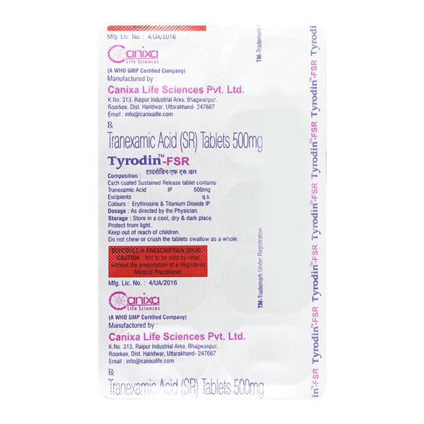 Tyrodin Fsr 500mg Tablet 10'S