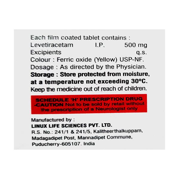 EPITRA 500 Tablet 15's