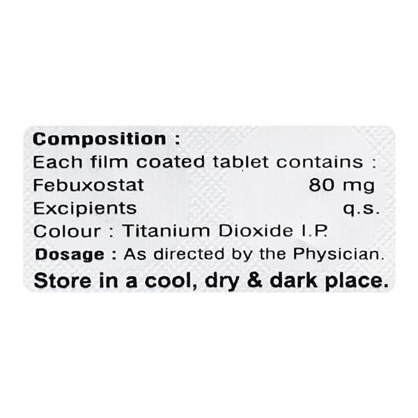 FEBUCARE 80mg Tablet 10's