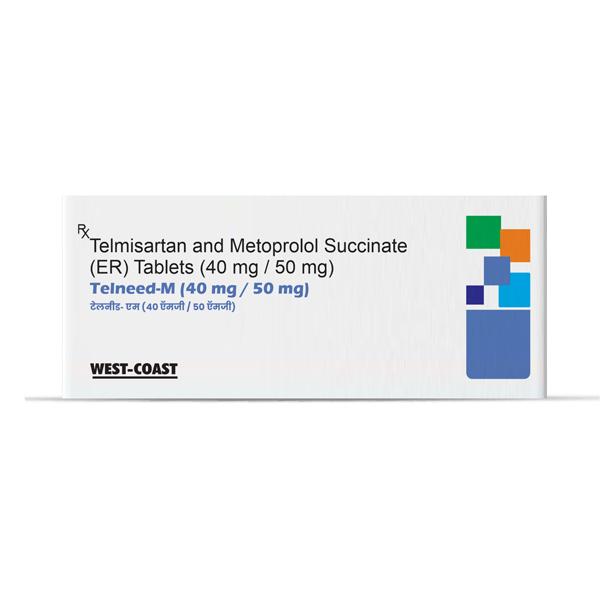 TELNEED M 40/50mg Tablet 10's