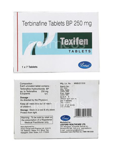 Texifen 250mg Tablet 7'S