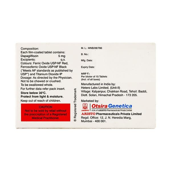 GLUFLOZIN 5 Tablet 15's