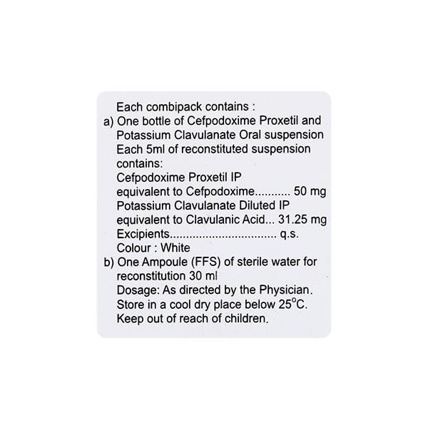 Foloup CV 50/31.25mg Dry Syrup 30ml