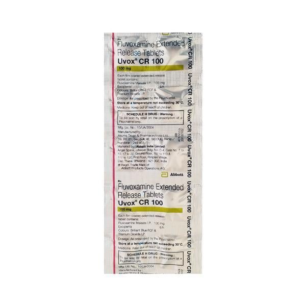 Uvox CR 100mg Tablet 10'S