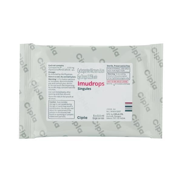 Imudrops Singules Eye Drop 5X0.5ml