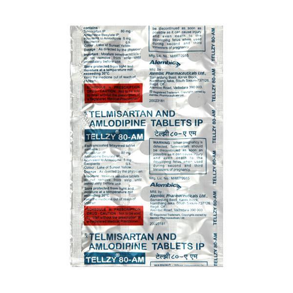 Tellzy AM 80mg Tablet 15'S