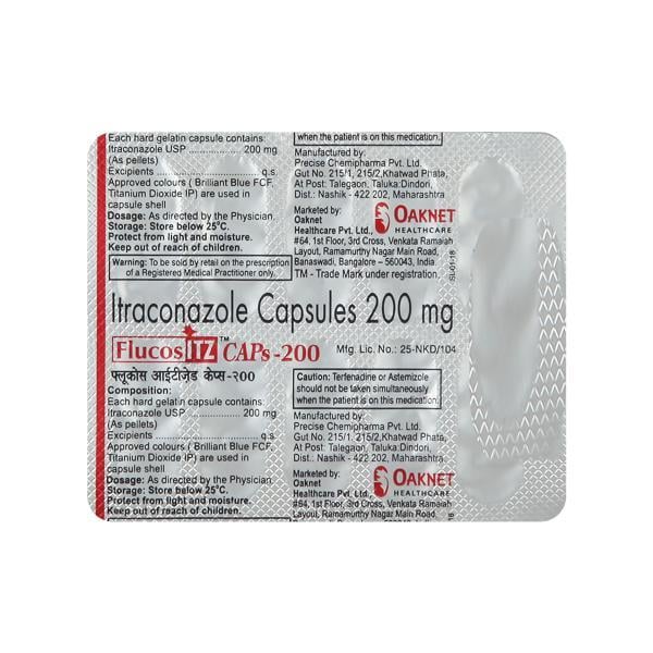 Flucos Itz 200mg Capsule 10'S