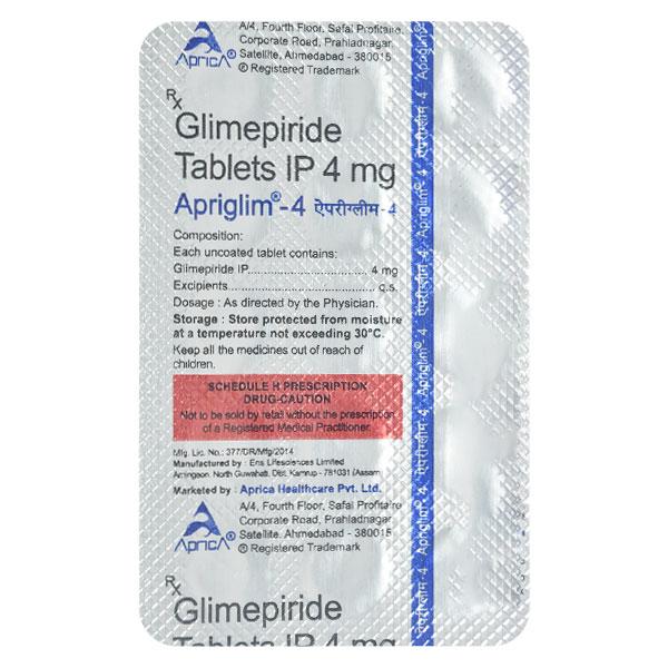 APRIGLIM 4mg Tablet 15's