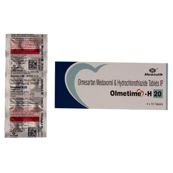 Olmetime H 20mg Tablet 10'S
