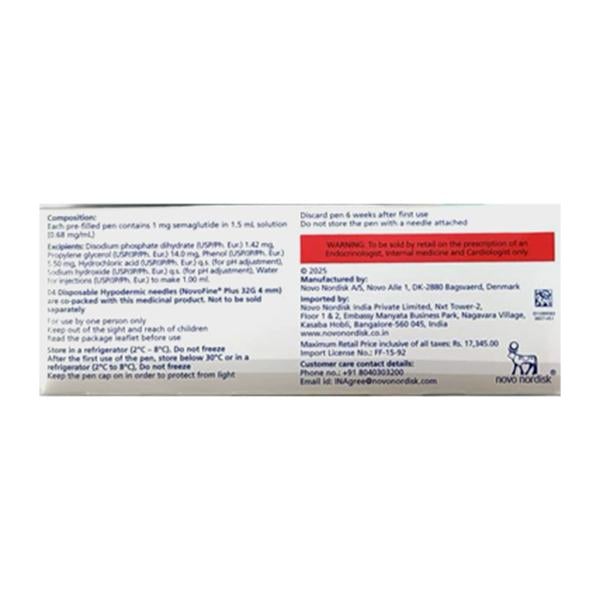 WEGOVY 0.25mg Injection 1.5ml