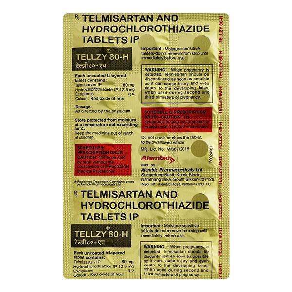 Tellzy 80mg Tablet 15'S