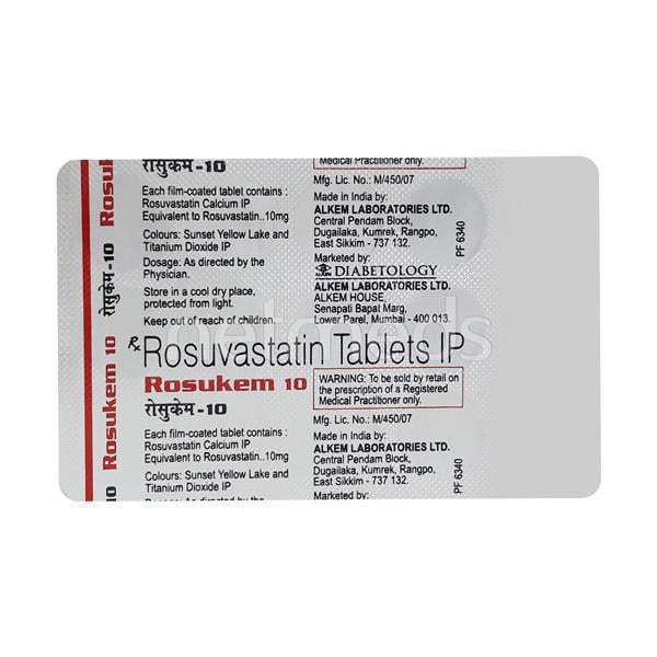 Rosukem 10mg Tablet 15'S