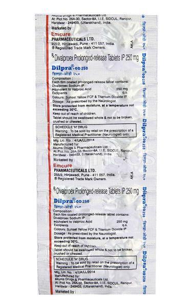 Dilpra OD 250mg Tablet 10'S