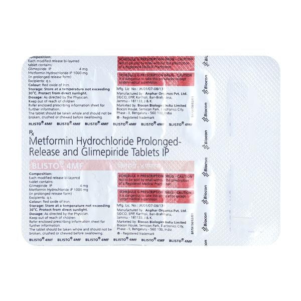 Blisto 4Mf Tablet 10'S