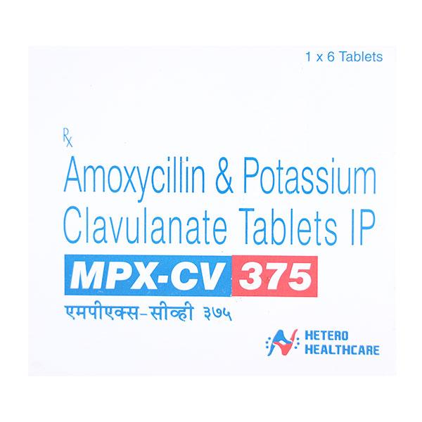 MPX CV 375mg Tablet 6'S