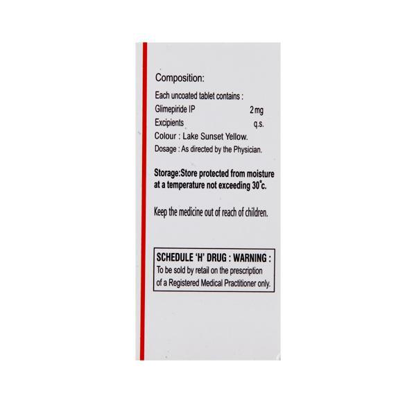 Glimisave 2mg Tablet 15'S