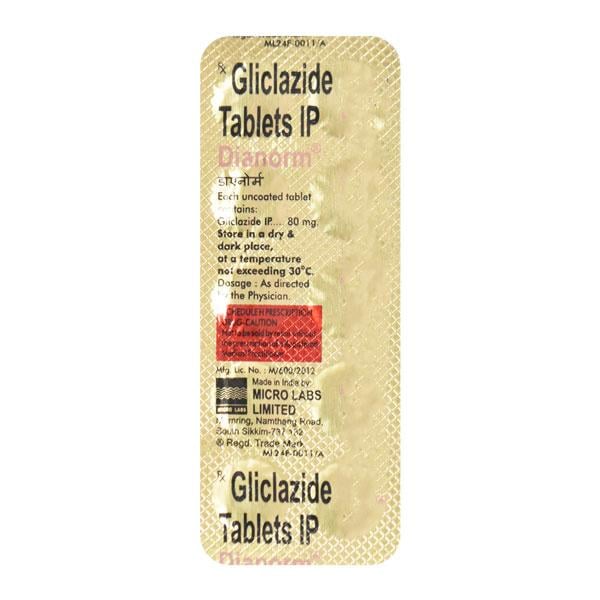 Dianorm 80mg Tablet 10'S