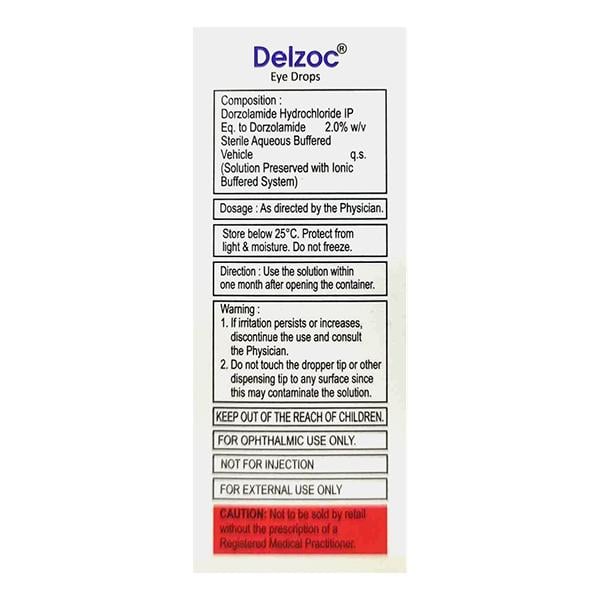 DELZOC Eye Drops 5ml