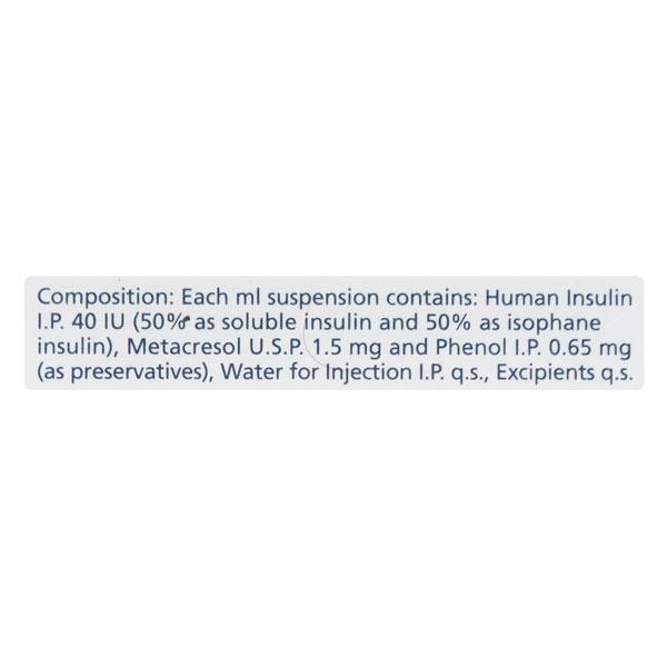 Human Mixtard 50 40IU Injection 1X10ml
