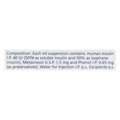 Human Mixtard 50 40IU Injection 1X10ml