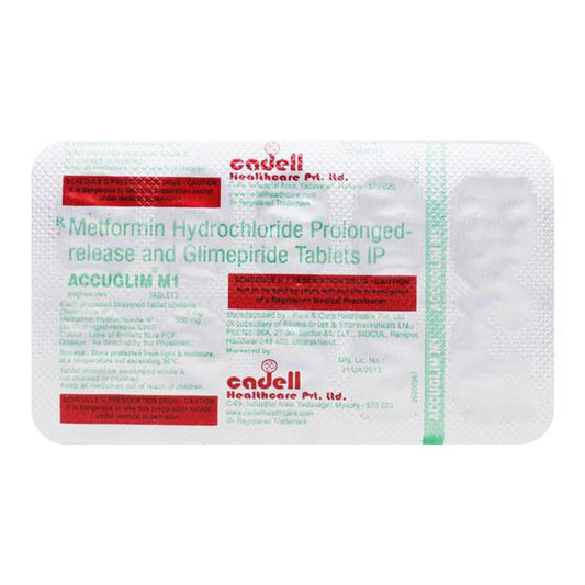 ACCUGLIM M1 Tablet 10's