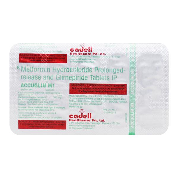 ACCUGLIM M1 Tablet 10's