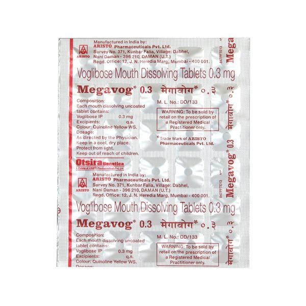 Megavog 0.3mg Tablet 30'S