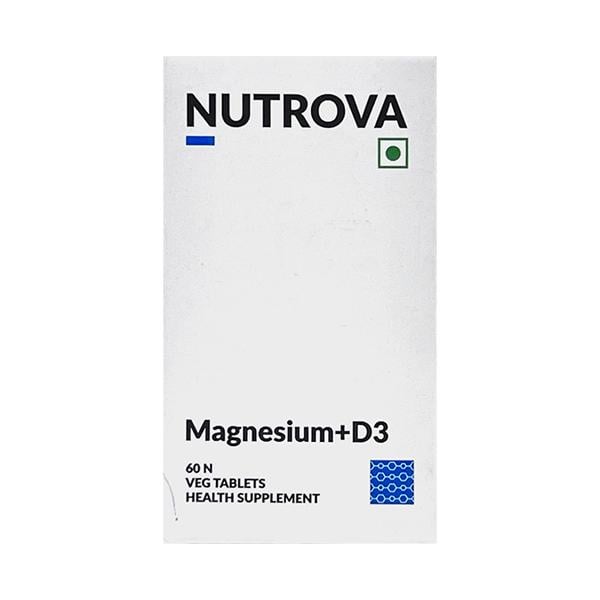 NUTROVA MAGNESIUM + D3 VEG Tablet 60's