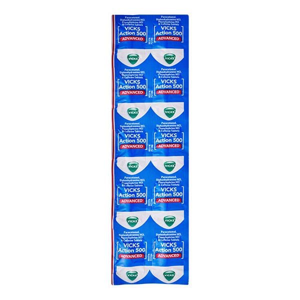 VICKS ACTION 500 ADVANCED Tablet 10's